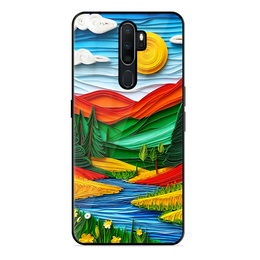 Lake Beauty Printed Protective Phone Cover for Oppo A9 2020