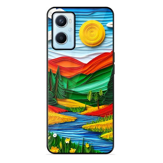 Lake Beauty Printed Protective Phone Cover for Oppo A96