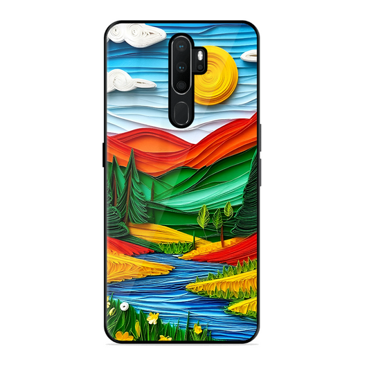 Lake Beauty Printed Protective Phone Cover for Oppo A9