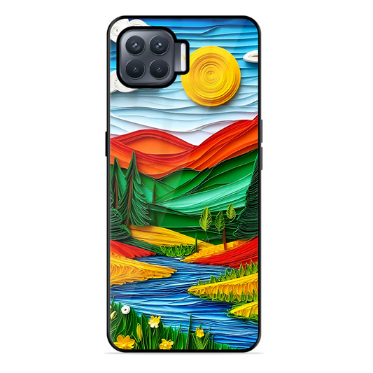 Lake Beauty Printed Protective Phone Cover for Oppo F17 Pro