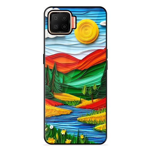 Lake Beauty Printed Protective Phone Cover for Oppo F17