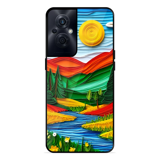 Lake Beauty Printed Protective Phone Cover for Oppo F21S Pro 5G