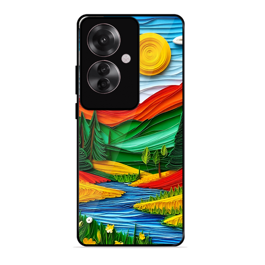 Lake Beauty Printed Protective Phone Cover for Oppo F25 Pro 5G