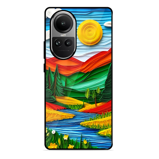 Lake Beauty Printed Protective Phone Cover for Oppo Reno 10 Pro 5G