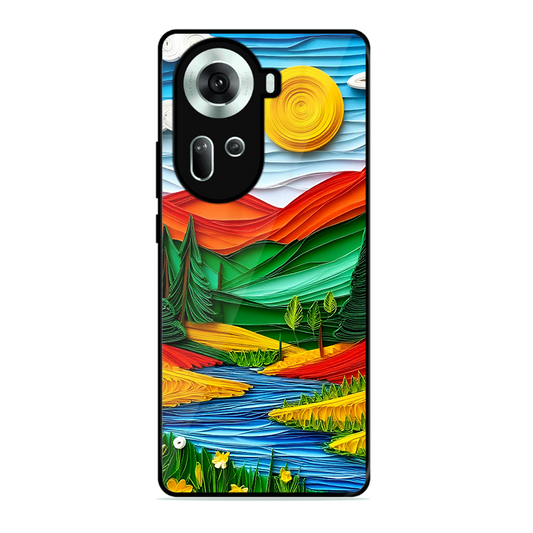 Lake Beauty Printed Protective Phone Cover for Oppo Reno 11 5G