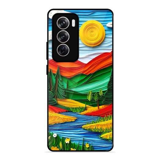 Lake Beauty Printed Protective Phone Cover for Oppo Reno 12 Pro 5G