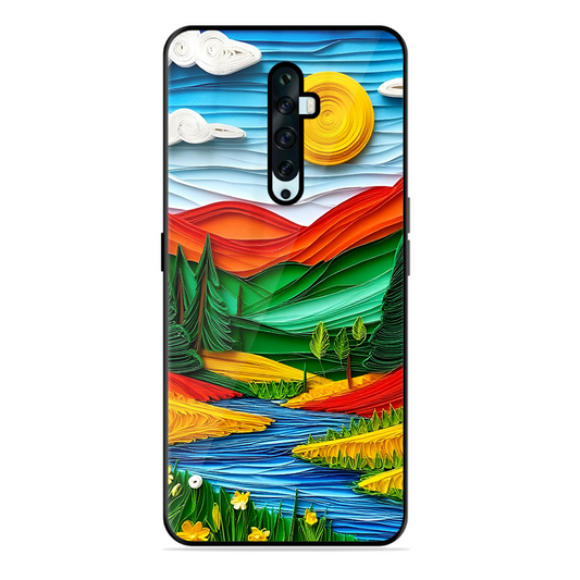 Lake Beauty Printed Protective Phone Cover for Oppo Reno 2Z