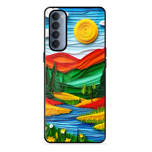 Lake Beauty Printed Protective Phone Cover for Oppo Reno 4 Pro