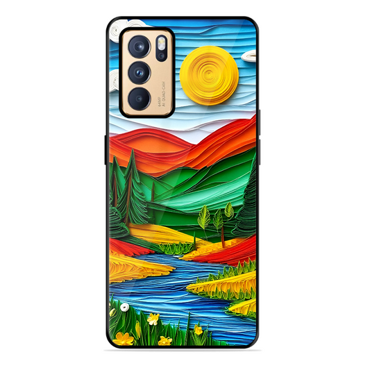 Lake Beauty Printed Protective Phone Cover for Oppo Reno 6 Pro 5G