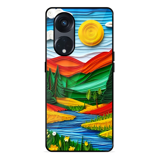 Lake Beauty Printed Protective Phone Cover for Oppo Reno 8T 5G