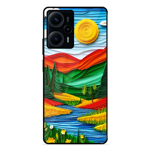 Lake Beauty Printed Protective Phone Cover for Poco F5 5G