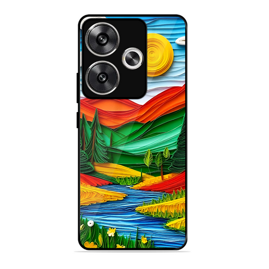 Lake Beauty Printed Protective Phone Cover for Poco F6 5G