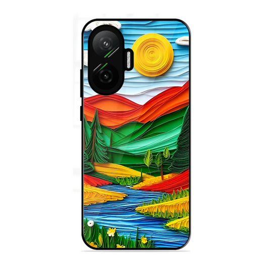 Lake Beauty Printed Protective Phone Cover for Poco F7 5G