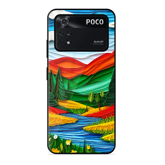 Lake Beauty Printed Protective Phone Cover for Poco M4 Pro 4G