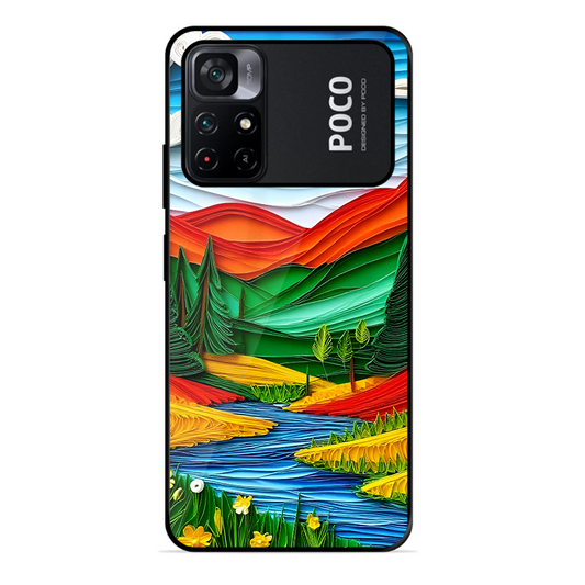 Lake Beauty Printed Protective Phone Cover for Poco M4 Pro 5G