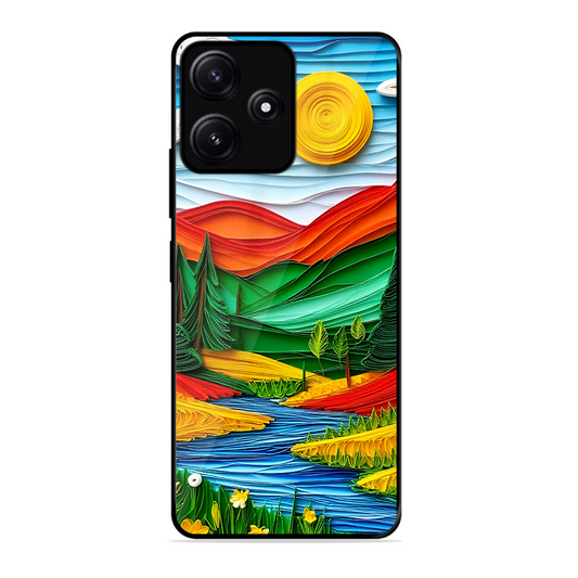 Lake Beauty Printed Protective Phone Cover for Poco M6 5G