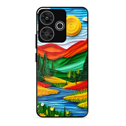 Lake Beauty Printed Protective Phone Cover for Poco M6 Plus 5G