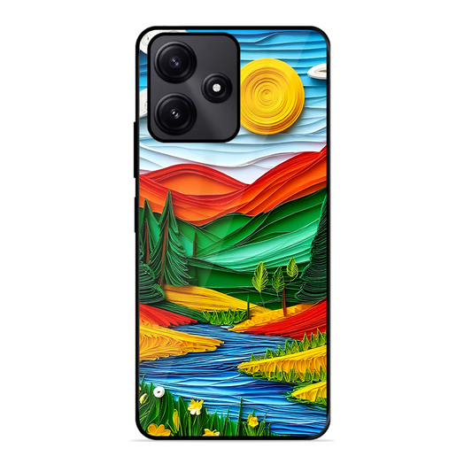 Lake Beauty Printed Protective Phone Cover for Poco M6 Pro 5G