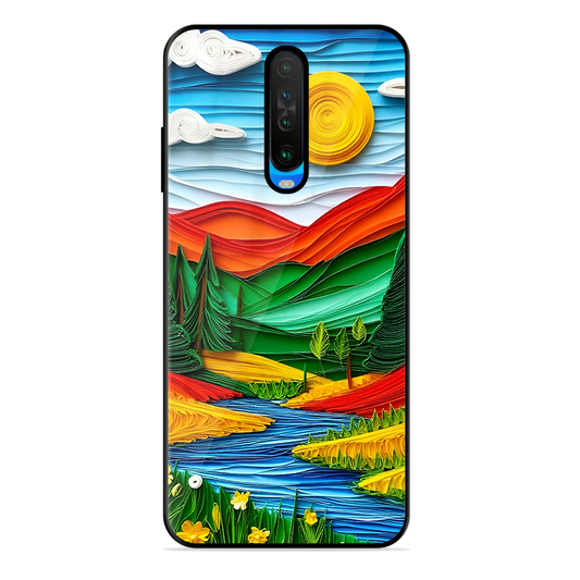 Lake Beauty Printed Protective Phone Cover for Poco X2