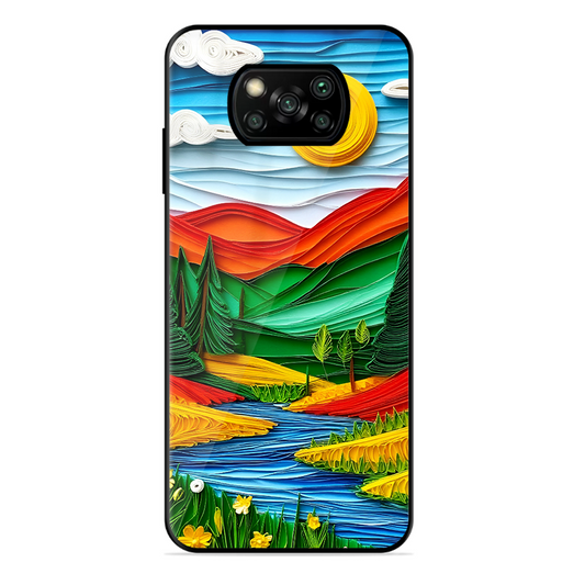Lake Beauty Printed Protective Phone Cover for Poco X3