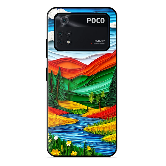 Lake Beauty Printed Protective Phone Cover for Poco X4 Pro 5G