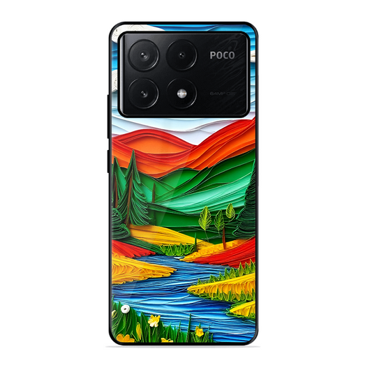 Lake Beauty Printed Protective Phone Cover for Poco X6 Pro 5G