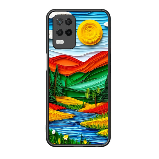 Lake Beauty Printed Protective Phone Cover for Realme 8 5G