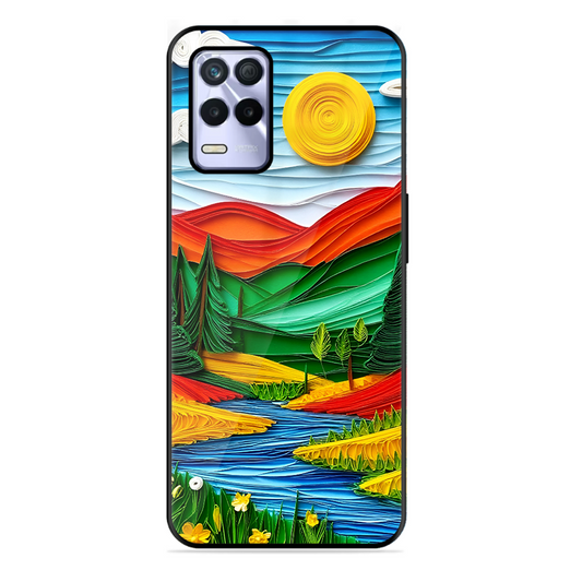 Lake Beauty Printed Protective Phone Cover for Realme 8S 5G