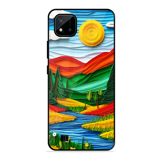 Lake Beauty Printed Protective Phone Cover for Realme C20