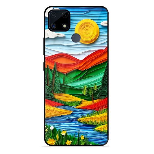 Lake Beauty Printed Protective Phone Cover for Realme C25S