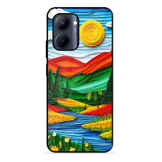 Lake Beauty Printed Protective Phone Cover for Realme C33 2023