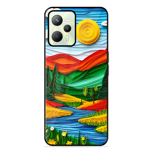 Lake Beauty Printed Protective Phone Cover for Realme C35