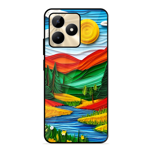Lake Beauty Printed Protective Phone Cover for Realme C51