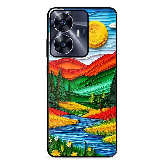Lake Beauty Printed Protective Phone Cover for Realme C55