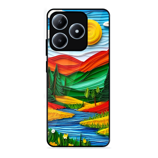 Lake Beauty Printed Protective Phone Cover for Realme C63 4G