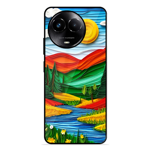 Lake Beauty Printed Protective Phone Cover for Realme C67 5G