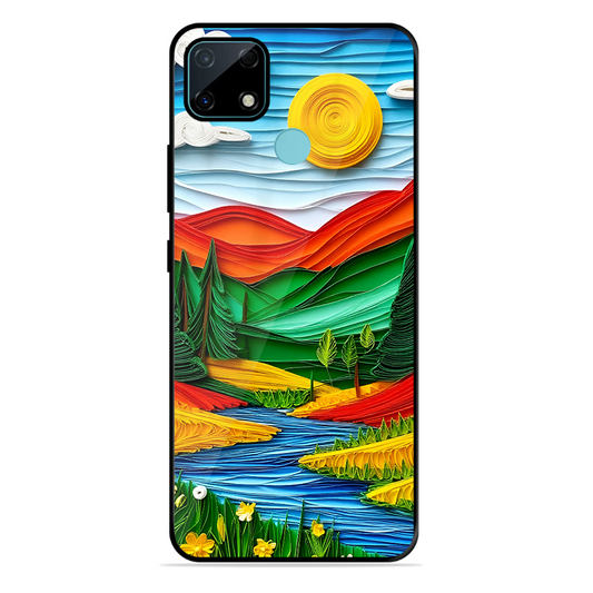 Lake Beauty Printed Protective Phone Cover for Realme Narzo 30A