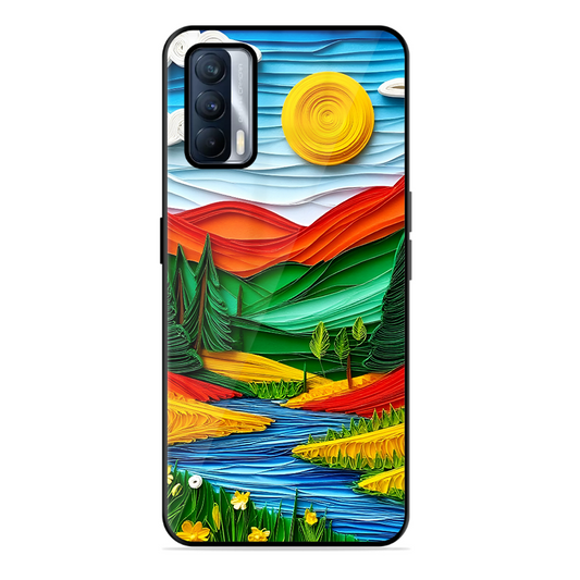 Lake Beauty Printed Protective Phone Cover for Realme X7 5G