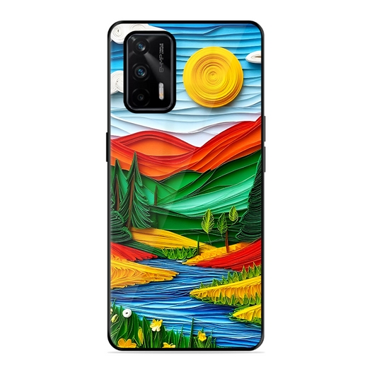 Lake Beauty Printed Protective Phone Cover for Realme X7 Max 5G