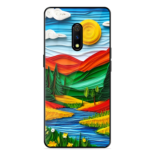 Lake Beauty Printed Protective Phone Cover for Realme X