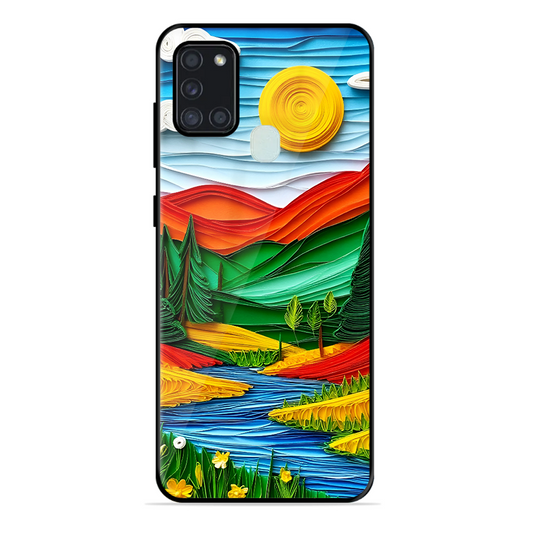 Lake Beauty Printed Protective Phone Cover for Samsung Galaxy A21S