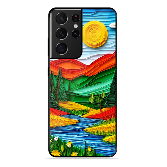 Lake Beauty Printed Protective Phone Cover for Samsung Galaxy S21 Ultra