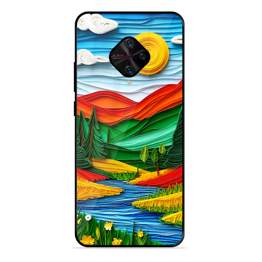 Lake Beauty Printed Protective Phone Cover for Vivo S1 Pro