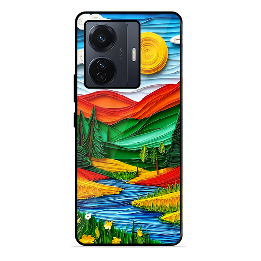 Lake Beauty Printed Protective Phone Cover for Vivo T1 Pro 5G