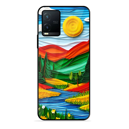 Lake Beauty Printed Protective Phone Cover for Vivo T1X