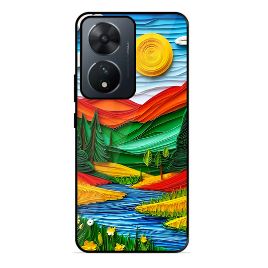 Lake Beauty Printed Protective Phone Cover for Vivo T2 5G