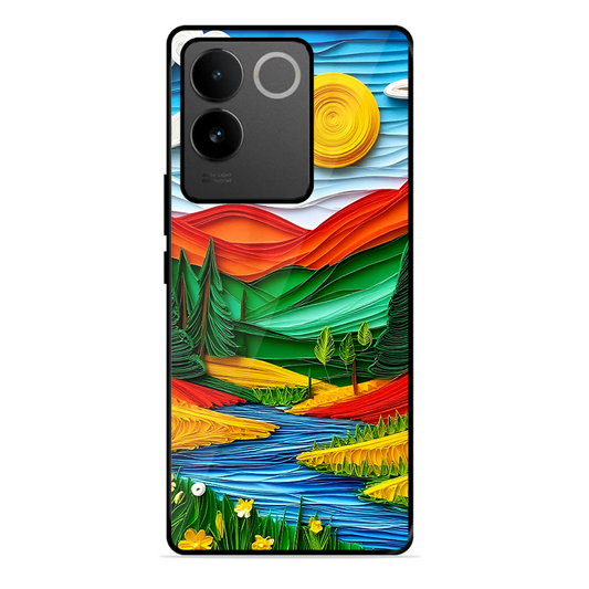 Lake Beauty Printed Protective Phone Cover for Vivo T2 Pro 5G