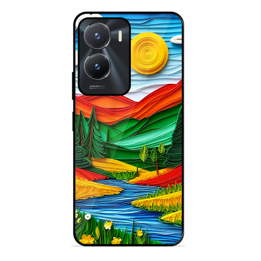 Lake Beauty Printed Protective Phone Cover for Vivo T2X 5G