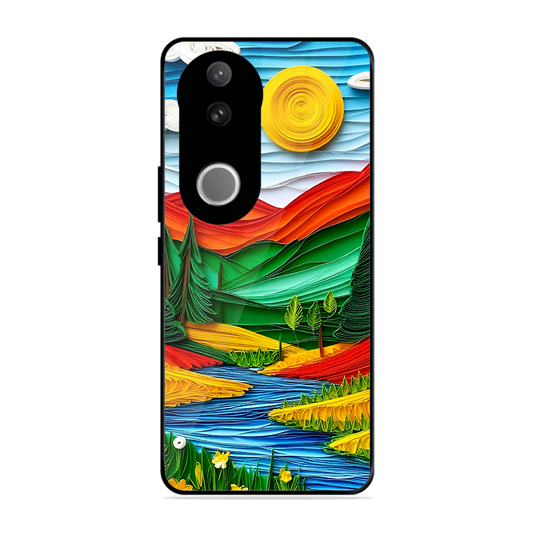 Lake Beauty Printed Protective Phone Cover for Vivo T4R 5G