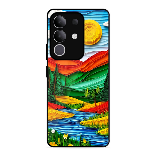 Lake Beauty Printed Protective Phone Cover for Vivo T4X 5G